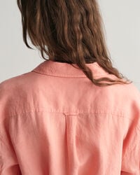 Linen Short Sleeve Shirt Dress