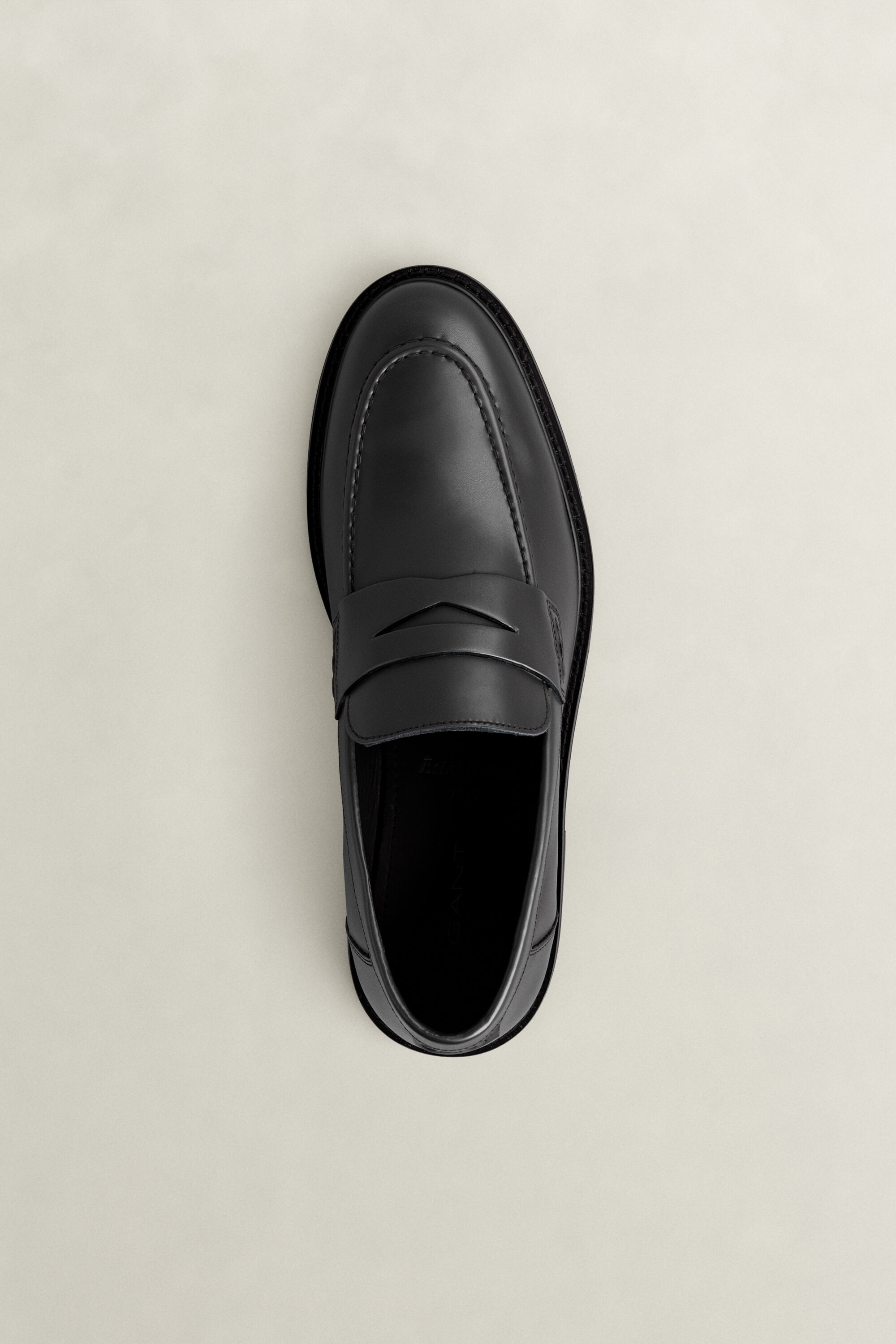 Lozham Leather Loafers — BLACK