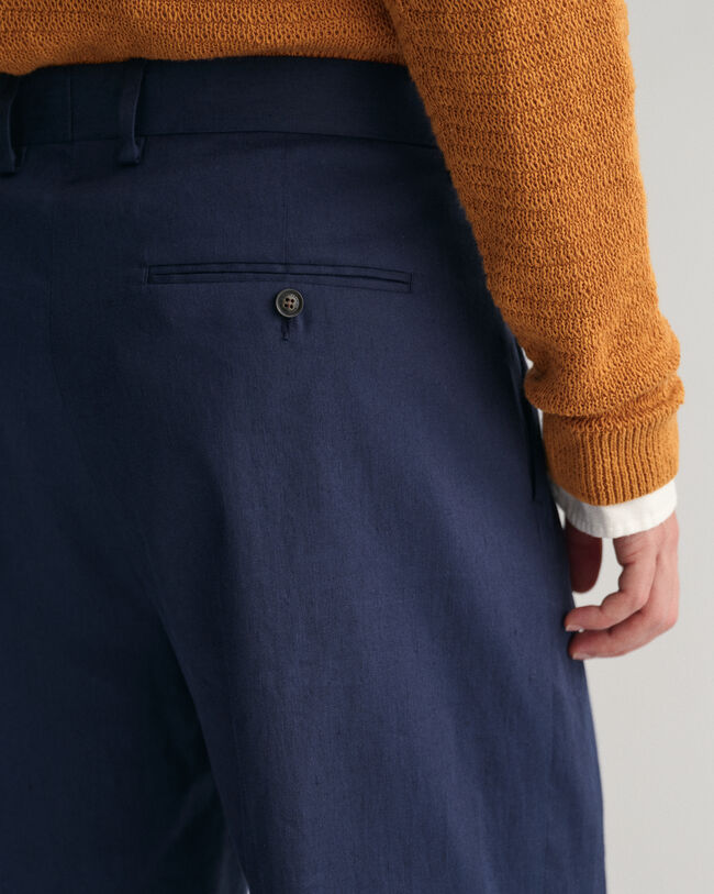 Cotton Linen Suit Shorts