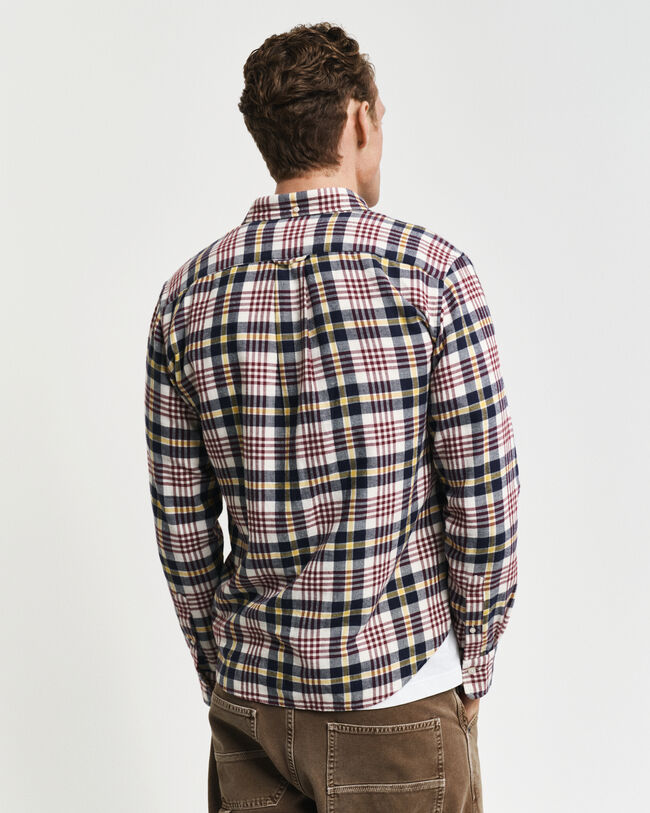 Regular Fit Plaid Flannel Shirt