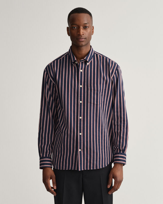 Relaxed Fit Dobby Stripe Shirt