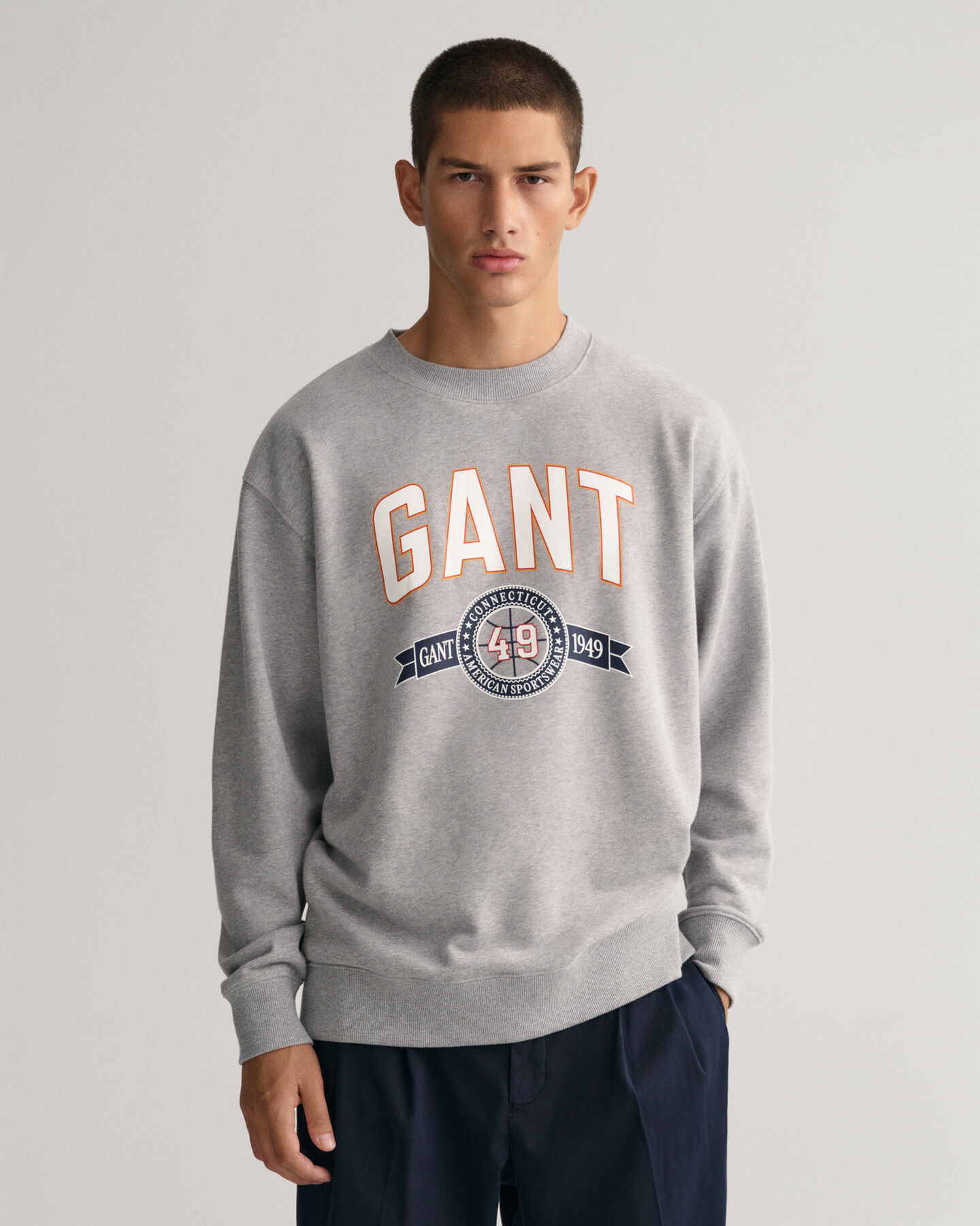Retro Crest Crew Neck Sweatshirt