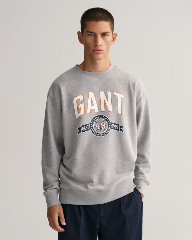 Retro Crest Crew Neck Sweatshirt