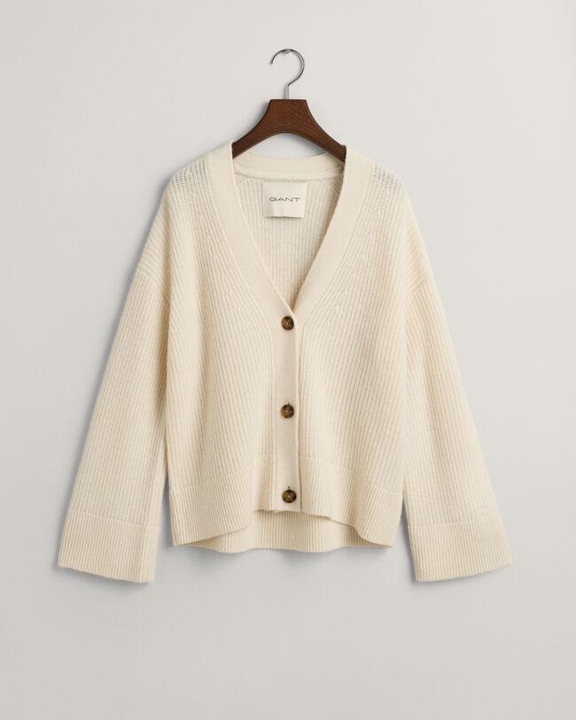 Ribbed Wool Cardigan