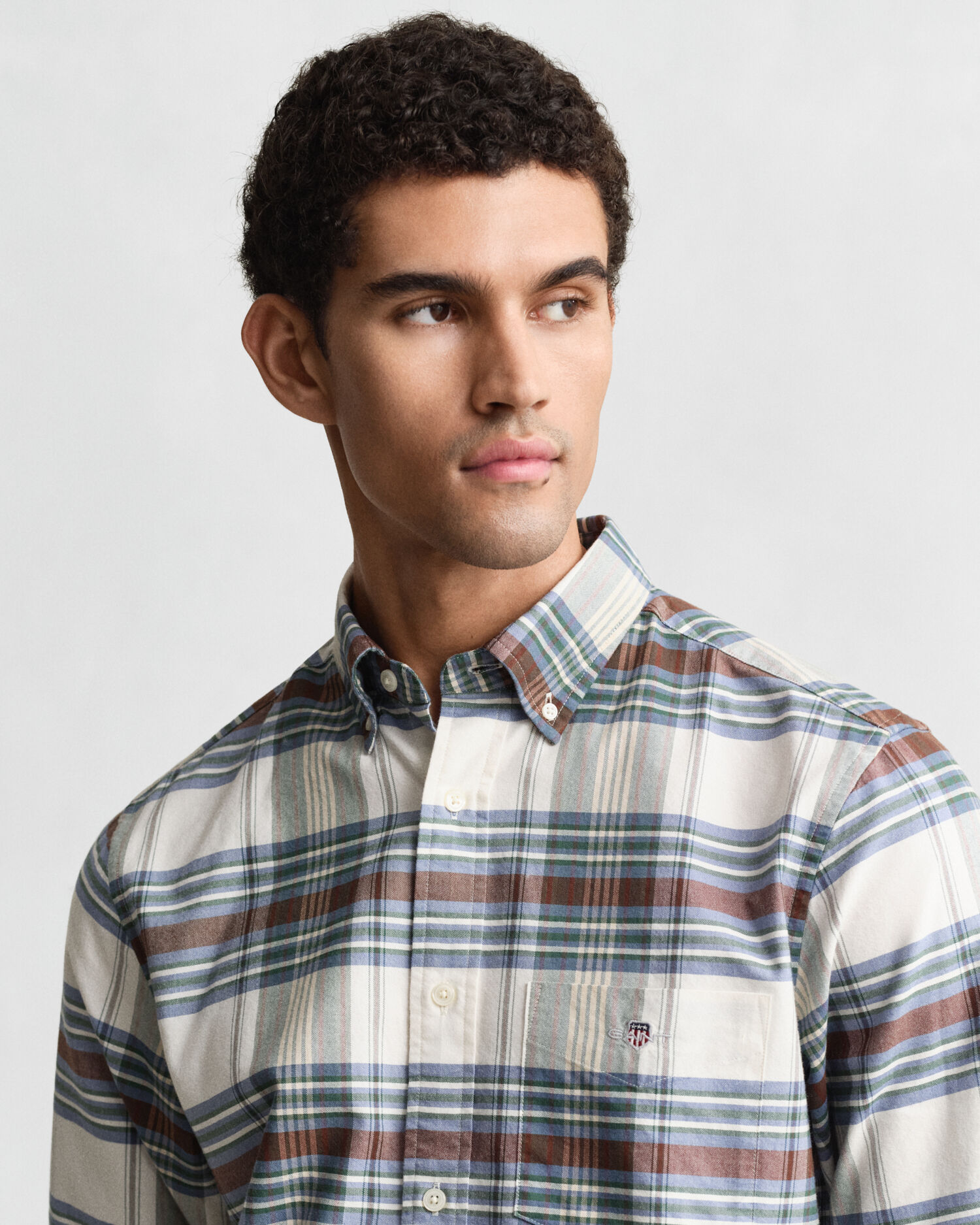 Regular Fit Classic Checked Oxford Shirt — WOODY GREEN