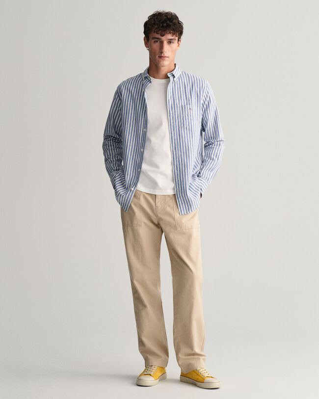 Regular Fit Cotton Linen Chinos