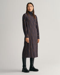 Regular Fit Rope Stripe Wrap Dress