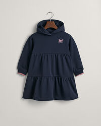 Girls GANT USA Tiered Hoodie Dress