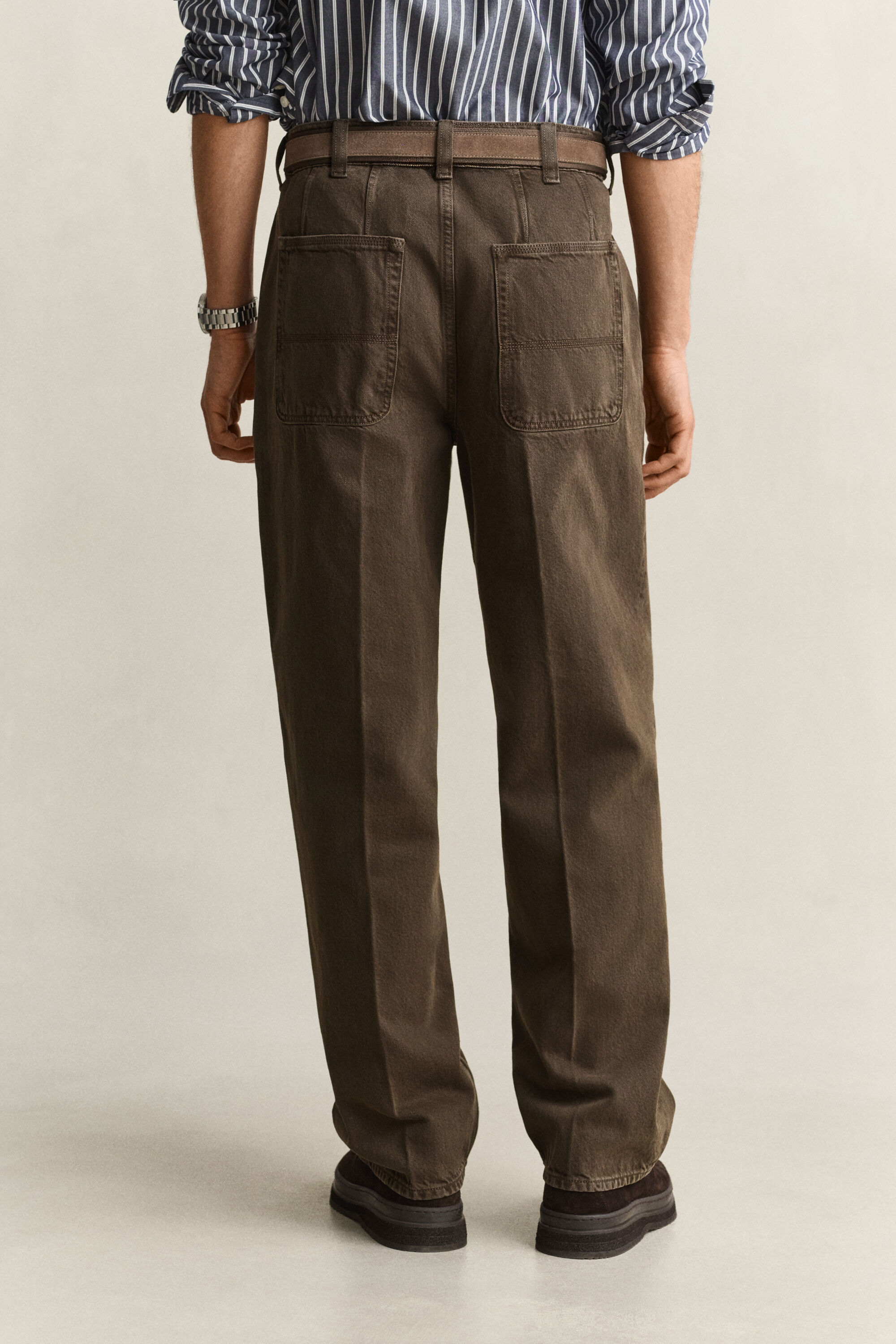 Overdyed Jeans — SHADOW BROWN