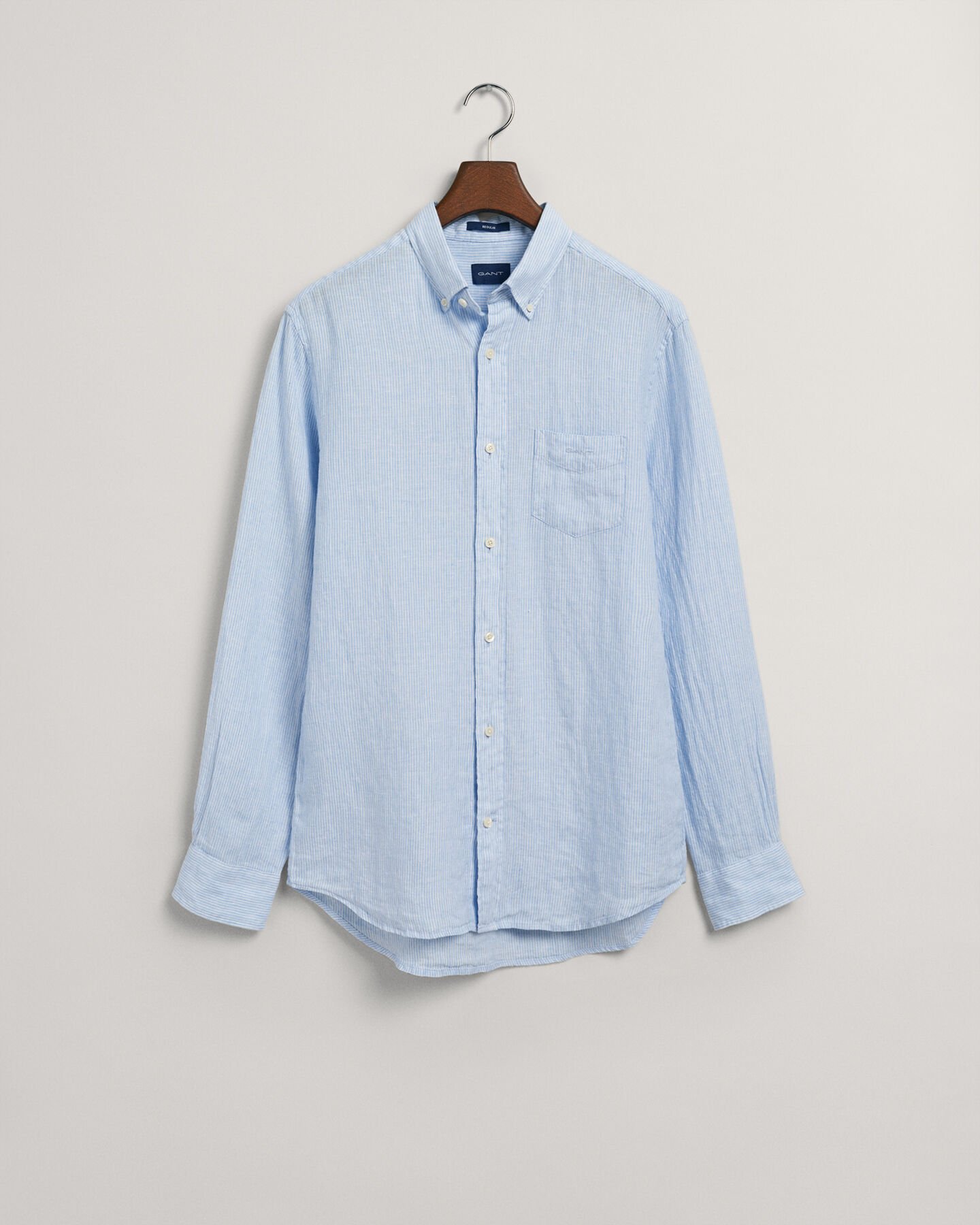 Regular Fit Striped Linen Shirt