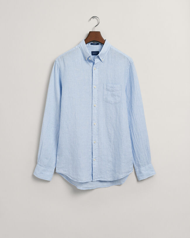 Regular Fit Striped Linen Shirt