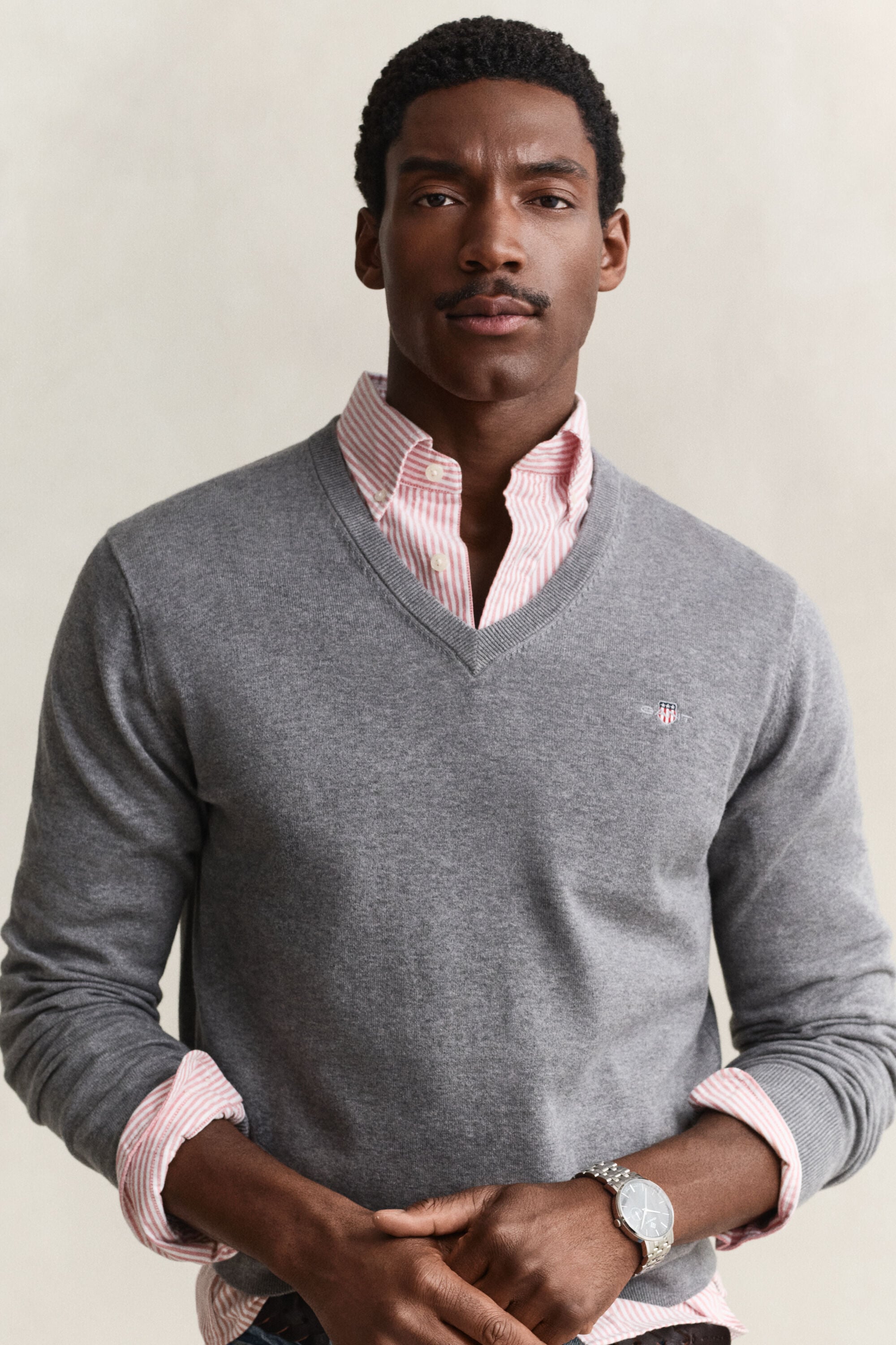 Cotton V-Neck Sweater