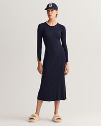 Ribbed Crew Neck Dress