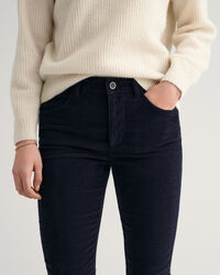 Farla Slim Fit Cropped Corduroy Jeans