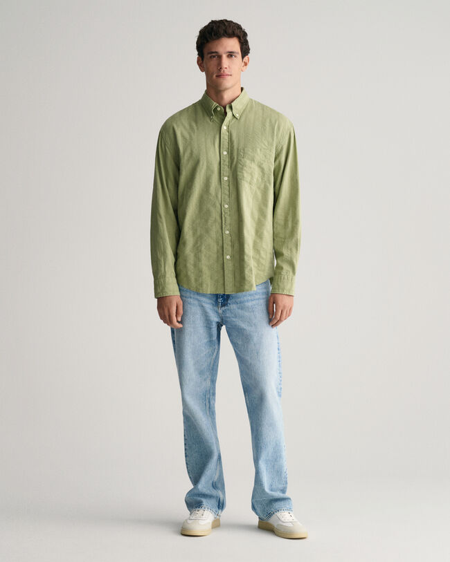 Relaxed Fit Dobby Striped Shirt