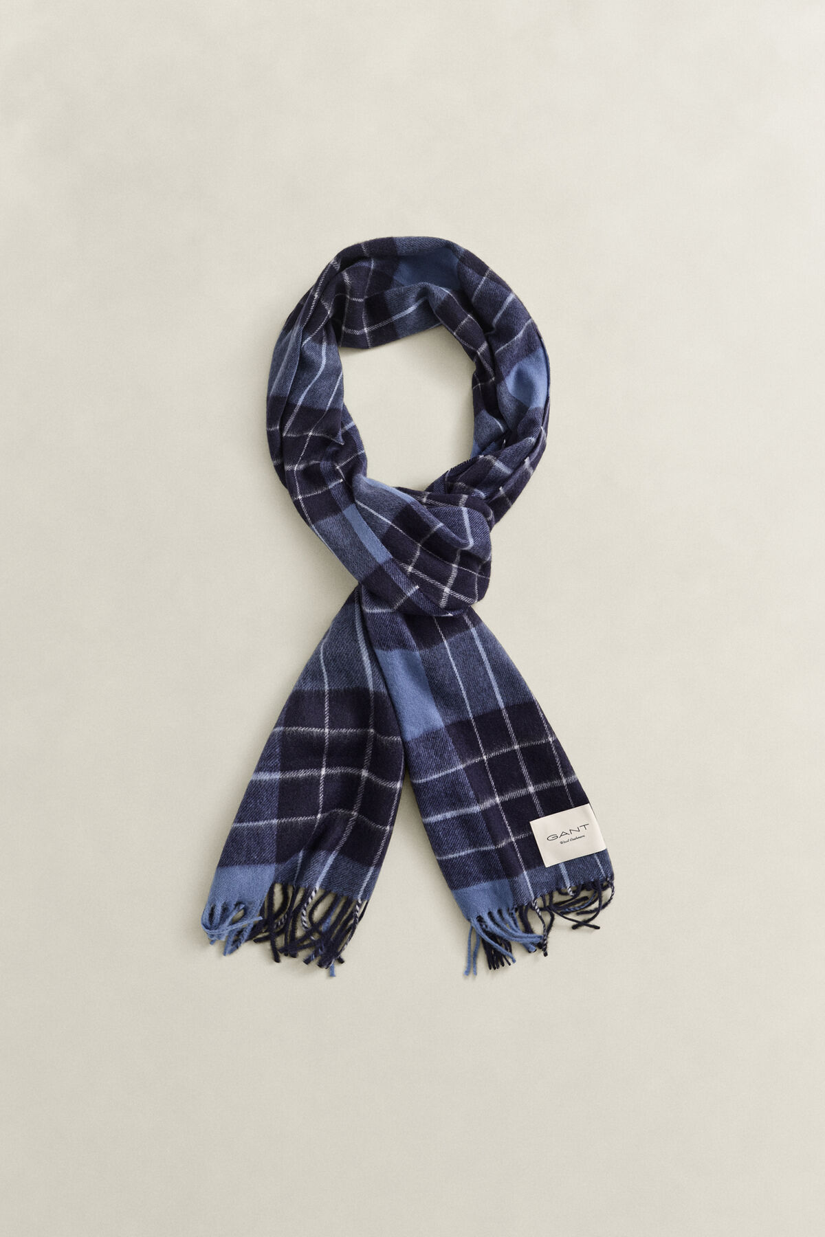 Checked Scarf — BLUE HORIZON