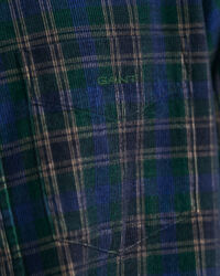 Regular Fit Checked Corduroy Shirt