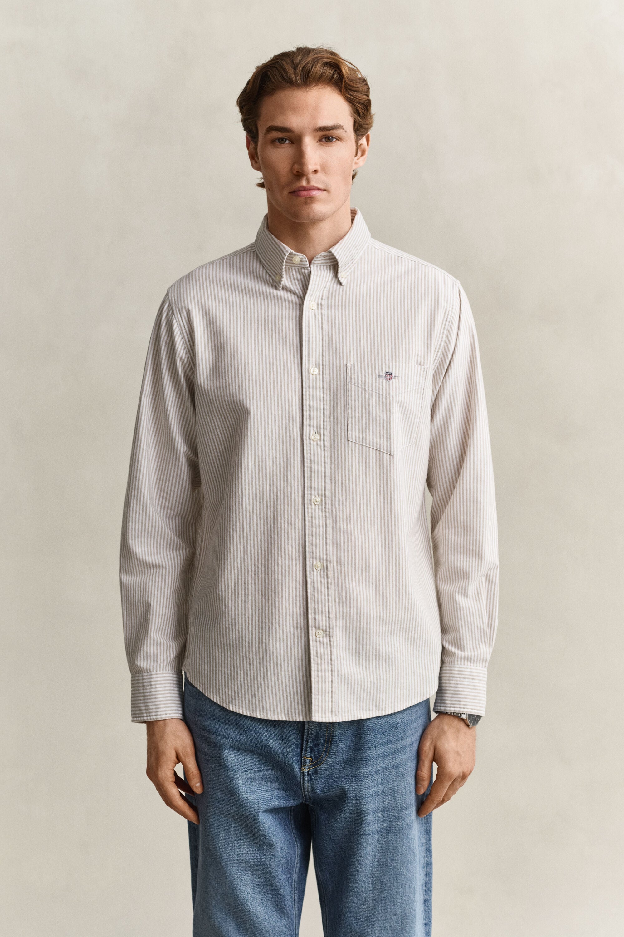 Banker Stripe Classic Oxford Shirt
