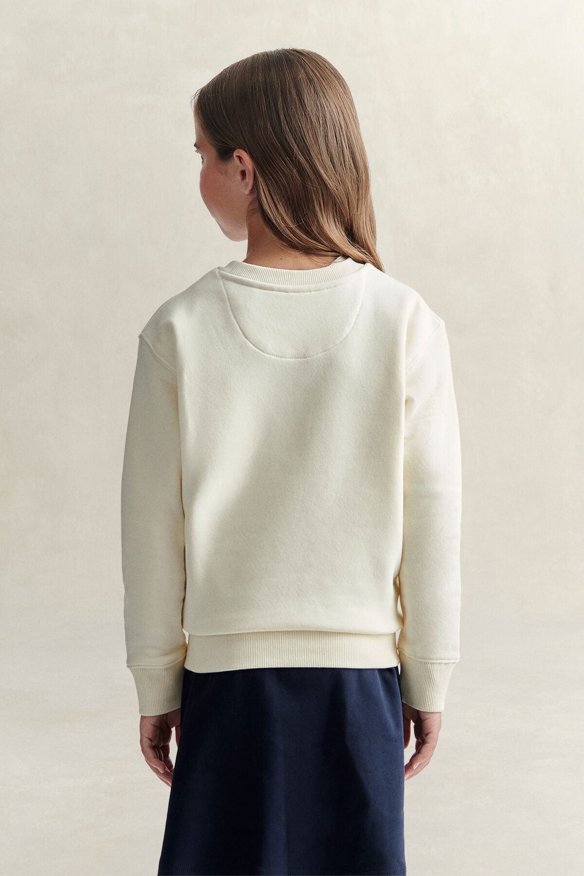 Teen Girls Graphic Sweatshirt — CREAM