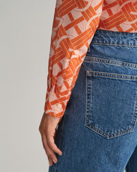 Regular Fit G Patterned Cotton Silk Shirt