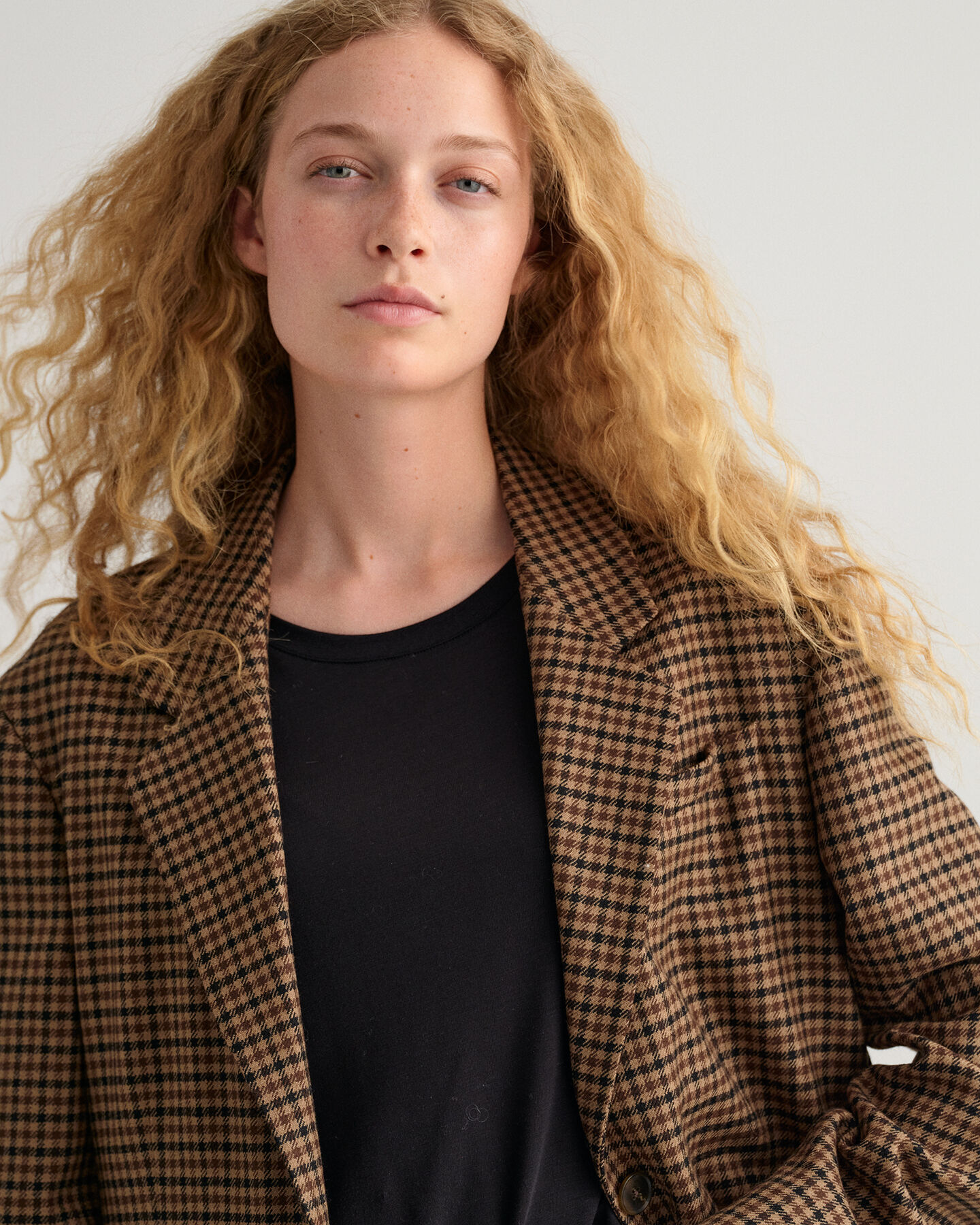 Oversized Check Blazer