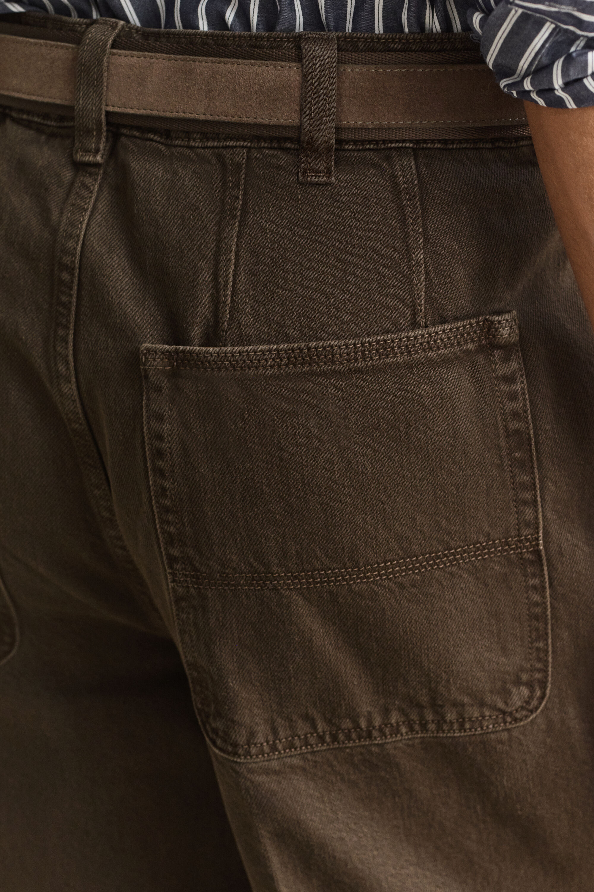 Overdyed Jeans — SHADOW BROWN