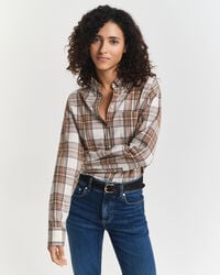 Relaxed Fit Checked Flannel Shirt