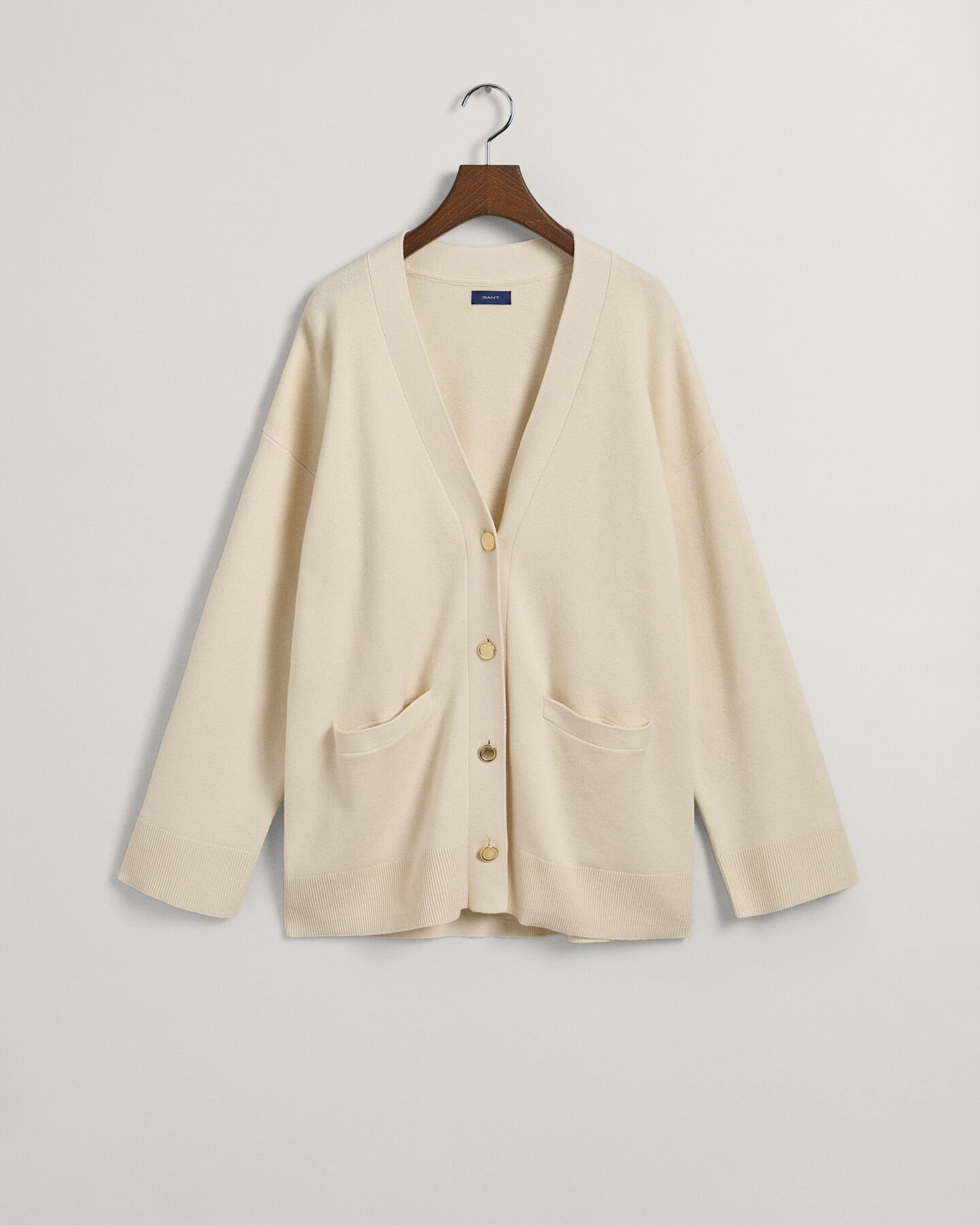 Relaxed Fit V-Neck Cardigan