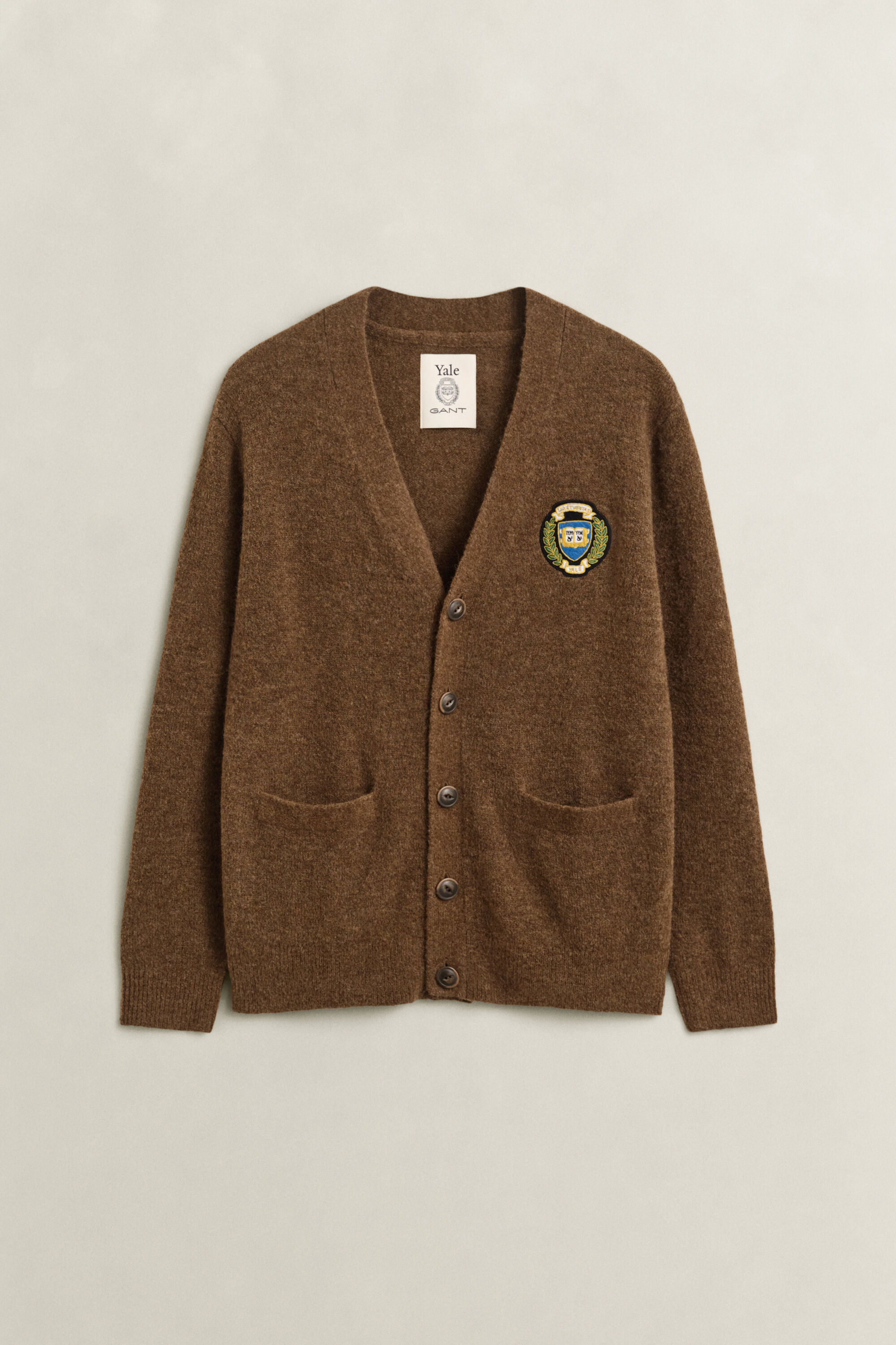 Gant x Yale Brushed Wool Cardigan