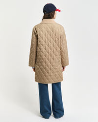 Quilted Corduroy Detailed Coat