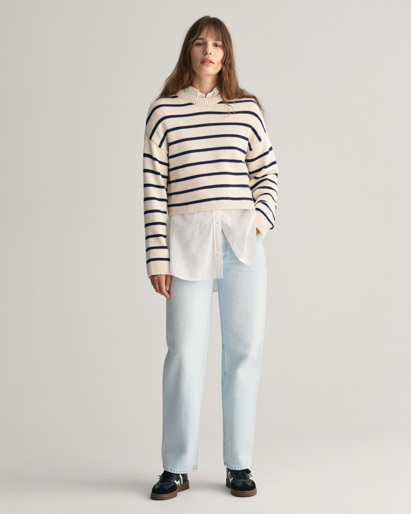 Striped Crew Neck Sweater