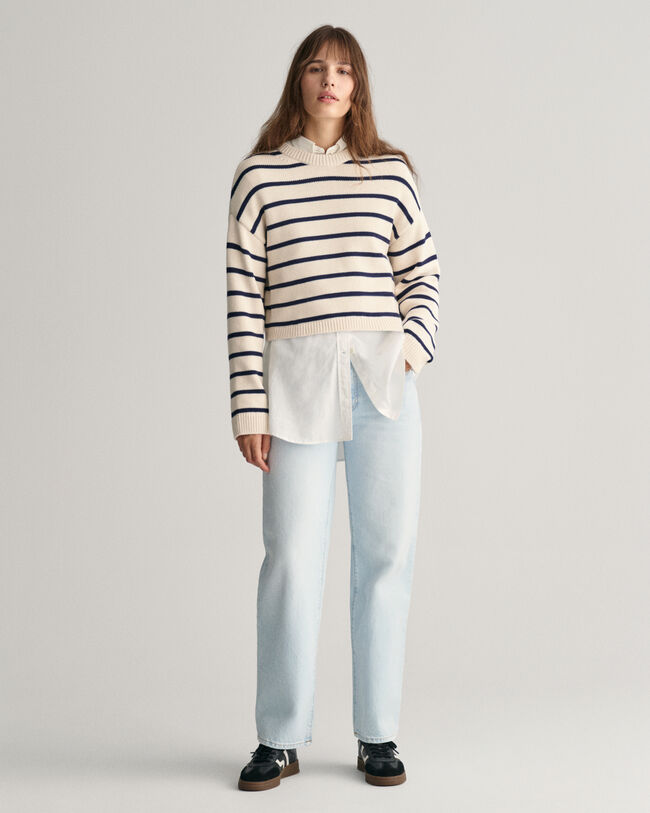 Striped Crew Neck Sweater