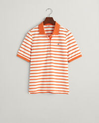 Striped Shield Piqu&eacute; Polo Shirt