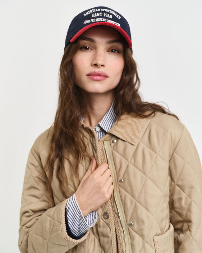 Quilted Corduroy Detailed Jacket