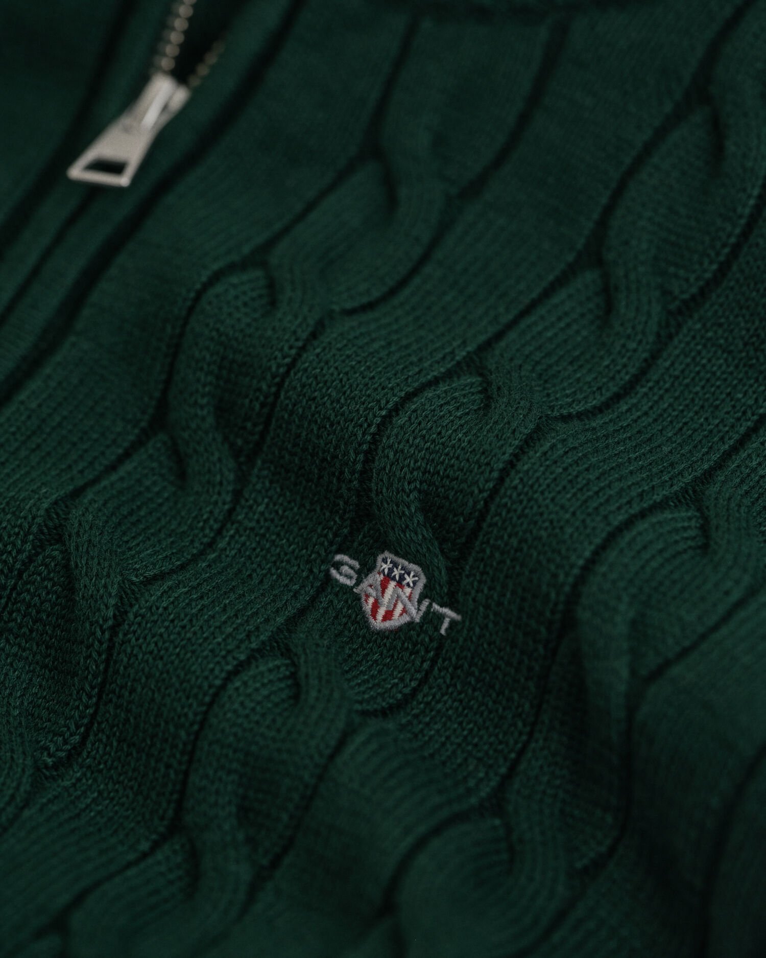 Teens Cotton Cable Knit Half-Zip Sweater