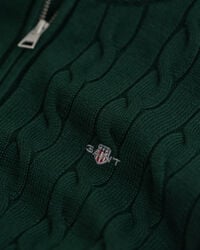 Teens Cotton Cable Knit Half-Zip Sweater