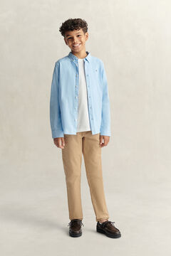 Teen Boys Shield Oxford Shirt — LIGHT BLUE 6