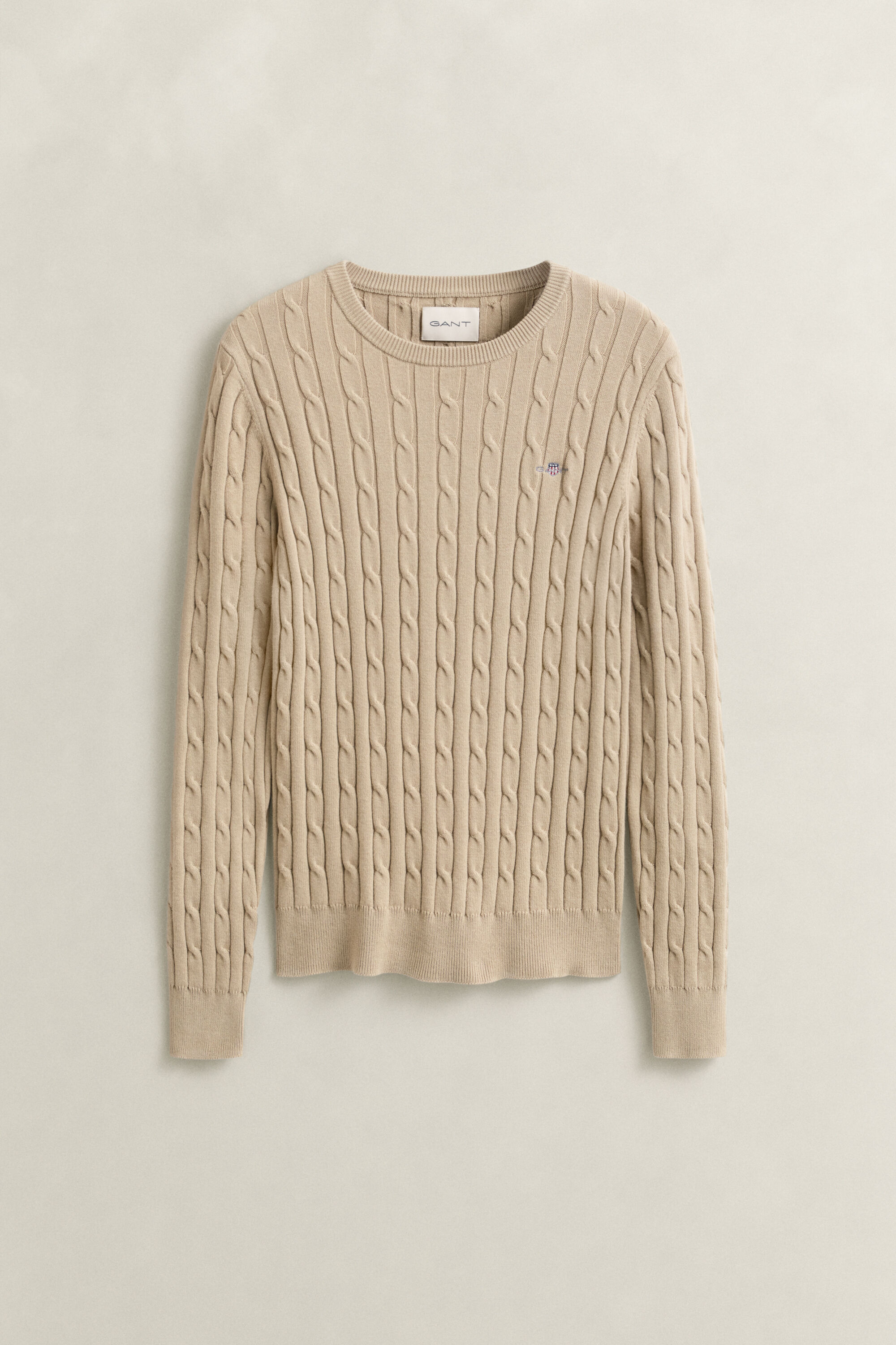 Cable Knit Crew Neck Sweater