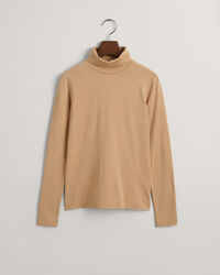 Jersey Long Sleeve Turtleneck Sweater