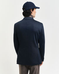 Two-Toned Twill Jersey Blazer
