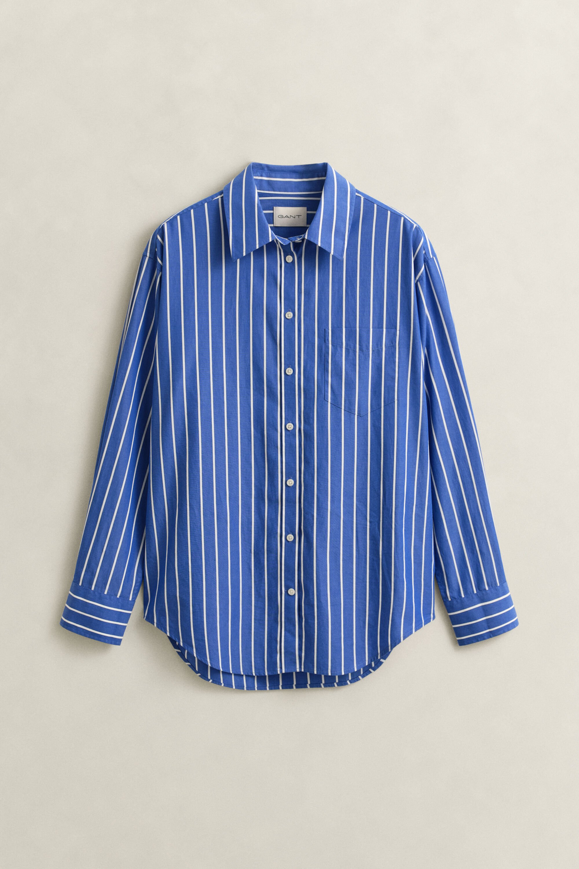 Relaxed Fit Classic Striped Poplin Shirt