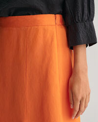 Linen Blend Midi Skirt