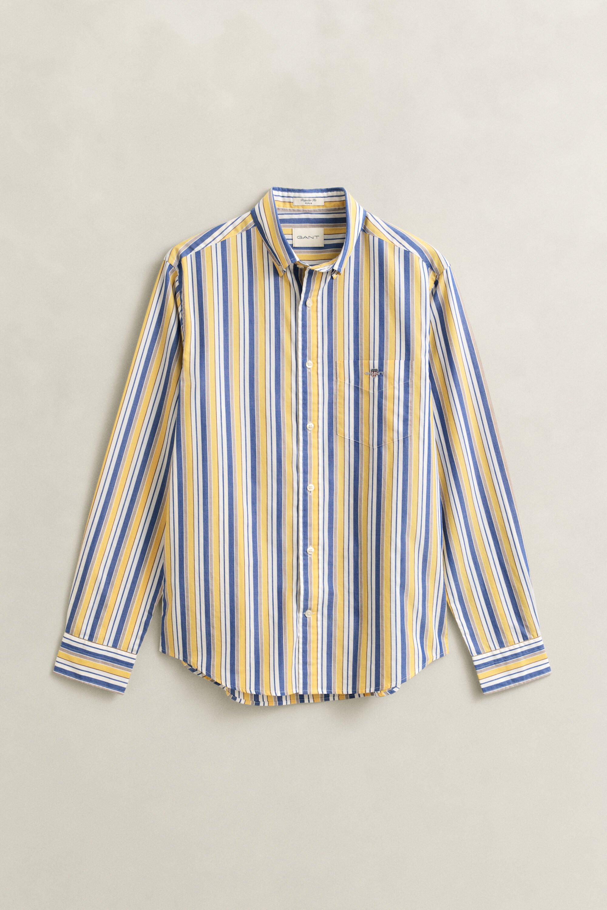 Regular Fit Striped Poplin Shirt