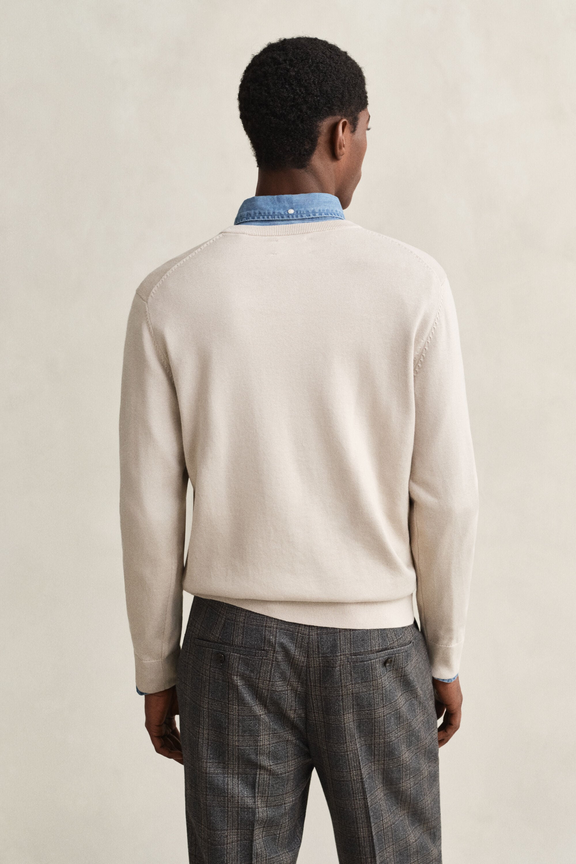 Classic Cotton V-Neck Sweater