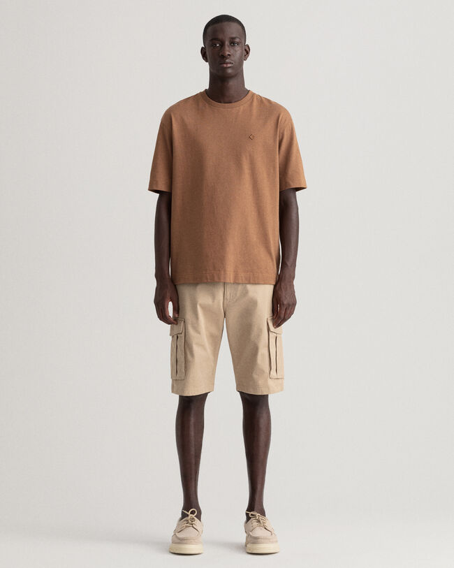 Relaxed Fit Twill Cargo Shorts