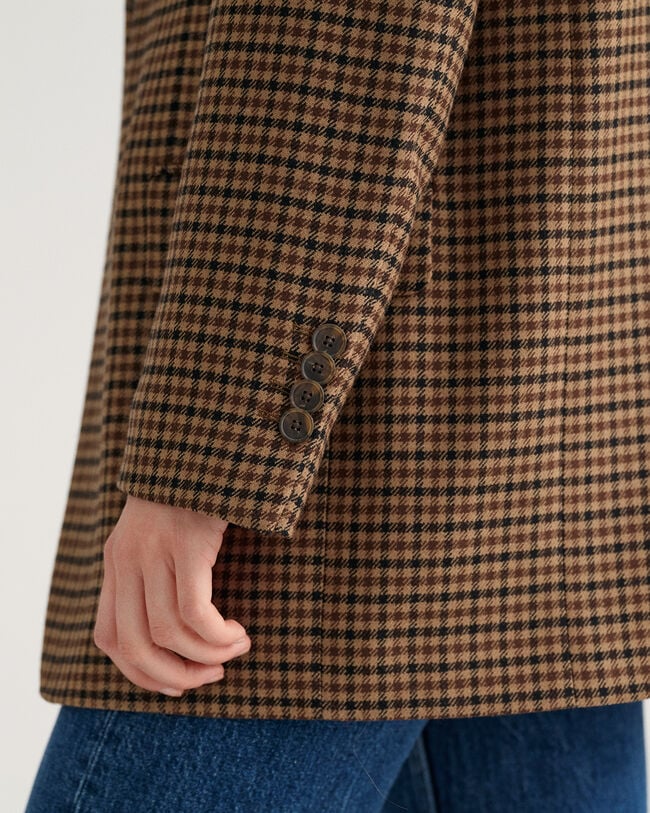 Oversized Check Blazer