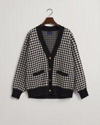 Houndstooth Oversized Cardigan