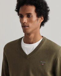 Classic Cotton V-Neck Sweater