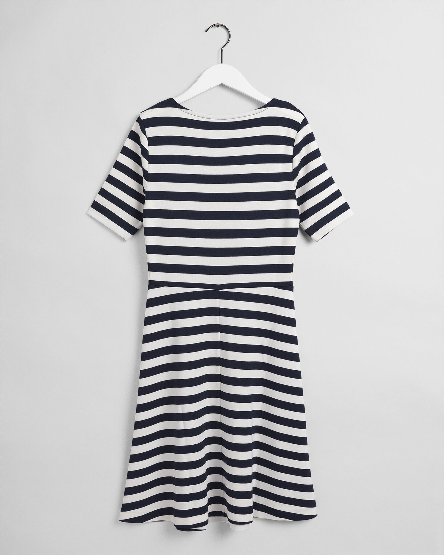 Striped Fit-and-Flare Dress