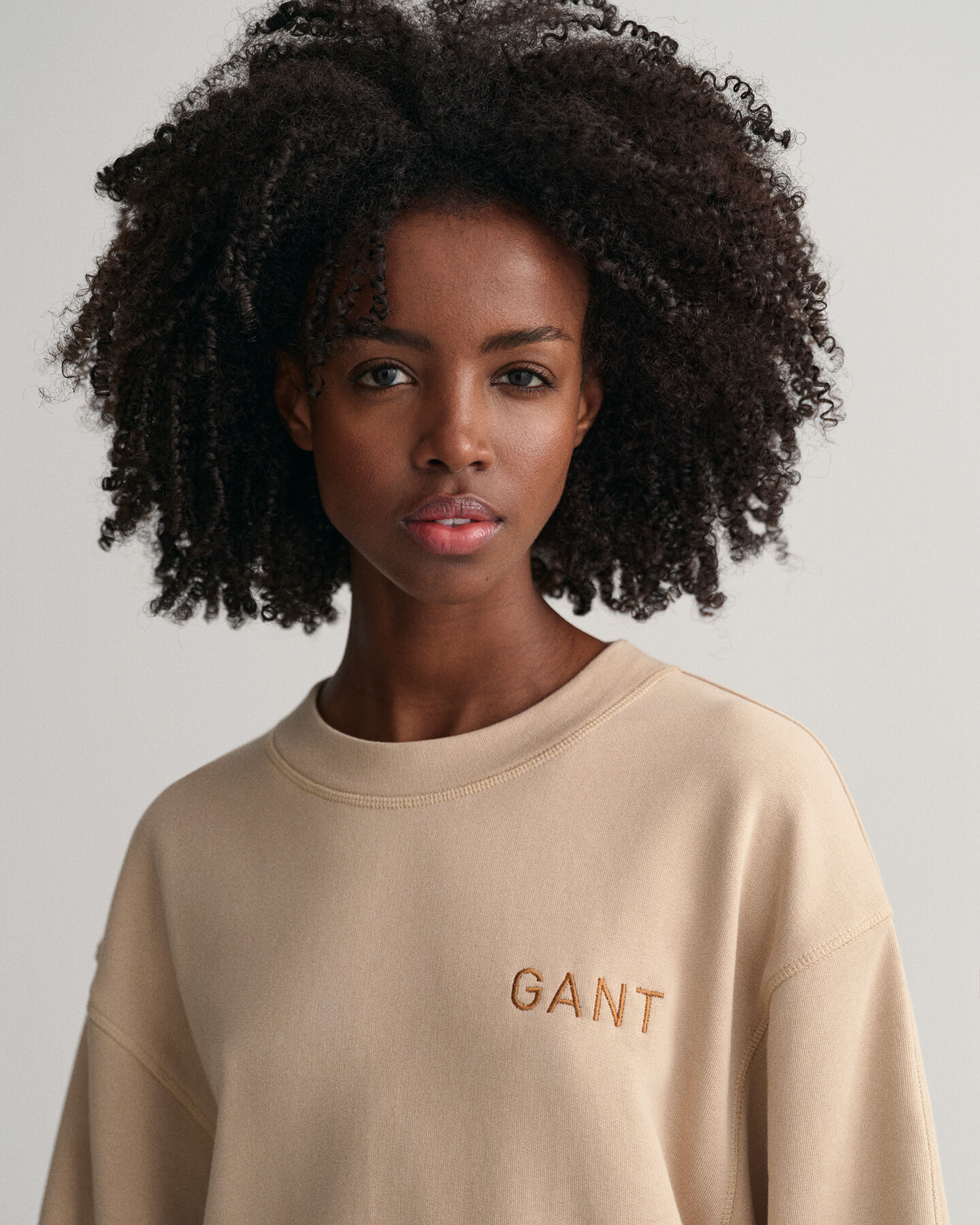 Logo Volume Long Sleeve Dress